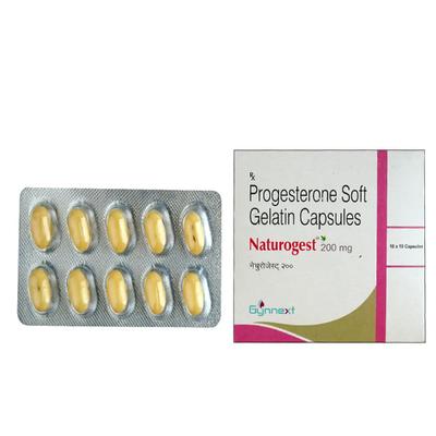 Naturogest 200mg Capsule 10'S - Hormonal Therapy-Oes