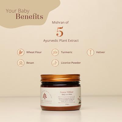 Baby Forest Somya Nikhaar Baby Loi Ubtan 200 gm - Baby Powder