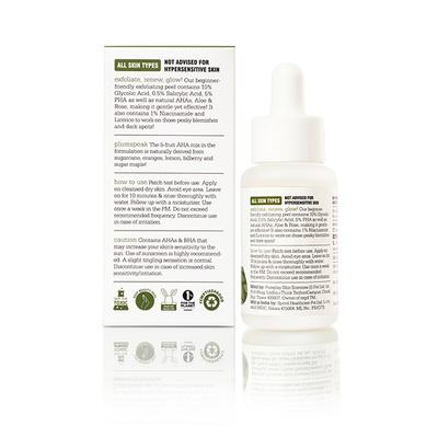 Plum 10% AHA + 5% PHA + 0.5% BHA Chemical Peel with Green Tea 30 ml - Masks & Peels