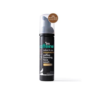 mCaffeine Anti Acne Coffee Foaming Face Wash - Oil & Pimple Control Cleanser with Cinnamon & Vitamin E 75ml - Face Wash & Cleansers