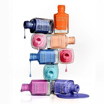 Lakme Absolute Gel Stylist Nail Color96 Bluebells 12 ml - Nail Polish