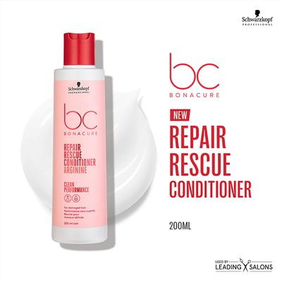 Schwarzkopf Professional Bonacure Repair Rescue Conditioner with Arginine,with Vegan Keratin 200 ml - Conditioners