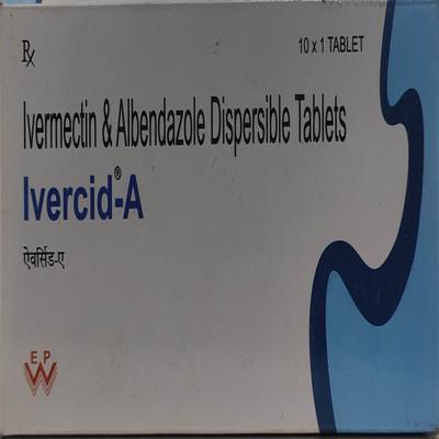 Ivercid A 400/6mg Tablet 10'S - Parasitic Worms-Ant