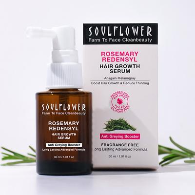 Soulflower Rosemary Redensyl Hair Growth Serum 30 ml - Hair Serums