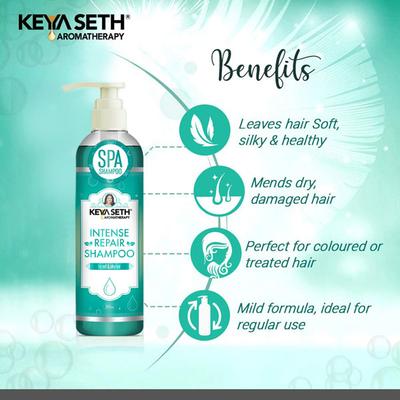 Keya Seth Aromatherapy Intense Repair Shampoo For Soft & Silk Hair 200 ml - Shampoos
