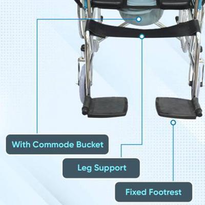 Entros Wheelchair with Commode Mode (EHS-609U) - Wheelchairs & Walking Sticks