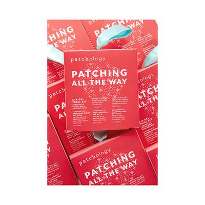 Patchology Patching All The Way Kit - 1- Flashpatch Rejuvenating Eye Gels, 1- Flashpatch Restoring Night Eye Gels, 1- Flashpatch Illuminating Eye Gels, 1- Serve Chilled BuBBly Eye Gels, 1- Serve Chilled on Ice Firming Eye Gels 5's - Eye Gels & Roll-On