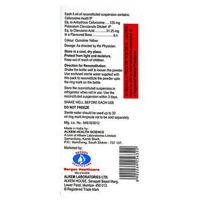 Zocef CV Syrup 30ml - Bacterial Infections-Cep