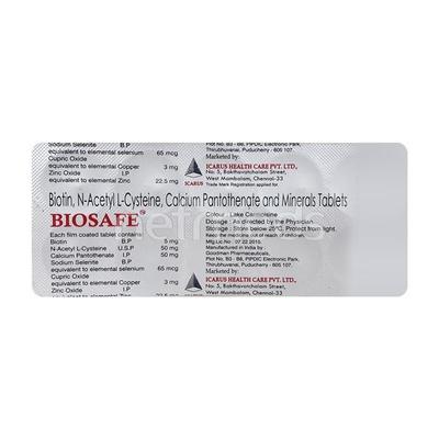 Biosafe 5mg Tablet 10'S - Supplements-Sup