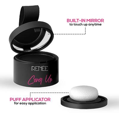 RENEE Cover Up Hair Powder- Black 4 gm - Powder