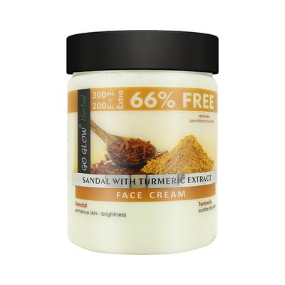 Berina Go Glow By Berina Sandal & Turmuric Extract Face Cream 500 ml - Face Creams