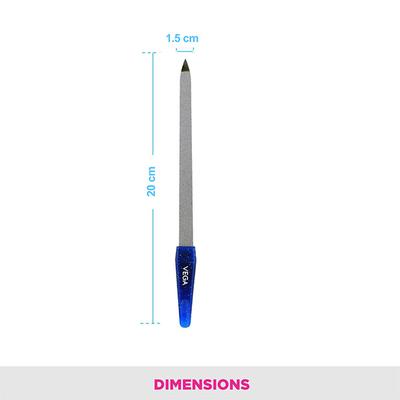 Vega Nail File -Large, Blue (VC2NF8-Bl) 2's - Nail Care