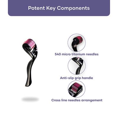 Saturn By GHC Derma Roller With 540 Titanium Alloy Micro Needles 340 gm - Derma Rollers