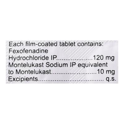 Zadonase 10/120mg Tablet 10'S - Allergies-Ant