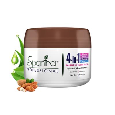 Spantra 4 in 1 Fairness Insta Facial includes Cleanser 500 gm - Facial Kits