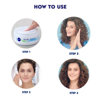 Nivea Soft Light Moisturiser 200 ml - Face Creams