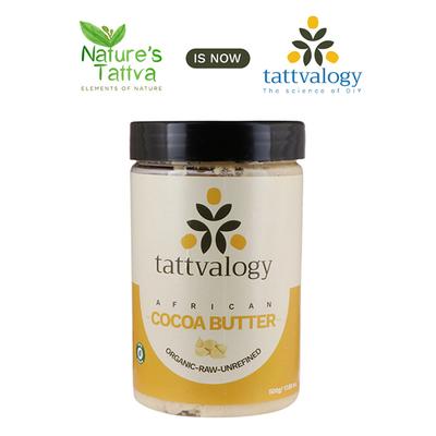 Tattvalogy African Cocoa Butter Raw Unprocessed & Unrefined 500 gm - Body Butter