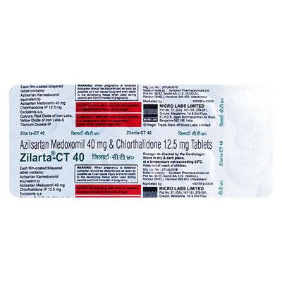 Zilarta CT 40/12.5mg Tablet 10'S - Hypertension-Ang