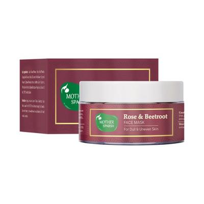 Mother Sparsh Rose & Beetroot Ubtan Face Mask For Dull & Uneven Skin 50 gm - Face Packs