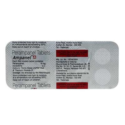 AMPANEL 4 Tablet 10's - Epilepsy/Convulsion-Ant