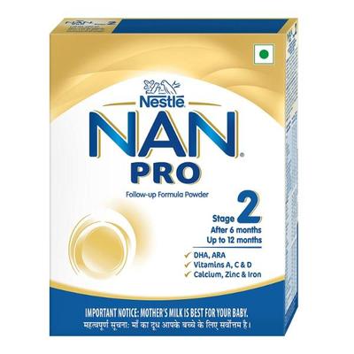 Nestle Nan Pro 2 (6 Months+) Powder 400 gm (Refill Pack) - Baby And Infant Supplements
