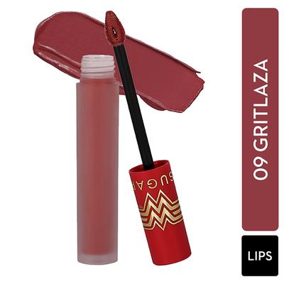 SUGAR Cosmetics X Wonder Woman 24 - Hr Lip Lacquer - 09 Gritlaza 3.5 ml - Lipsticks