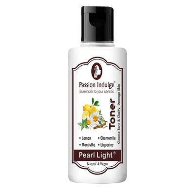 Passion Indulge PEARL LIGHT TONER For Spot reduction And Skin Lightening cleanse tone & clarify oily & Damage Skin 100ml - Toners