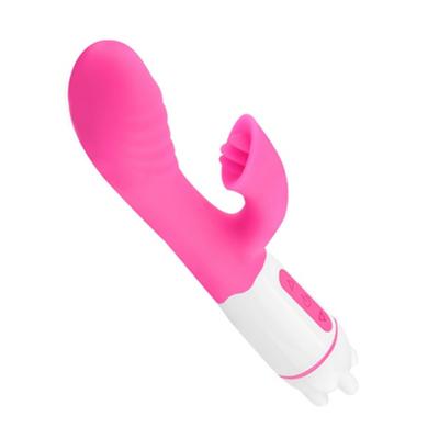 Gizmoswala Happy Bunny Rabbit Vibrator Massager - Pink - Massagers And Vibrators