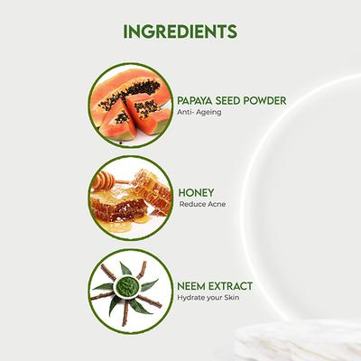 Jovees Face Scrub - Papaya & Honey 100 Gm - Face Scrubs