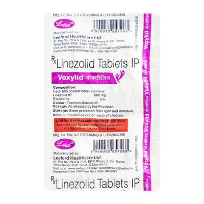 Voxylid 600mg Tablet 4'S - Bacterial Infections-OAB