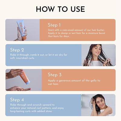 Fix My Curls Curl Quenching Moisture Styling Duo for Curly, Wavy, Dry, Frizzy Hair, Enriched with Aloe Vera, Chia Seed, and Flax Seed 50gm Each 2's - Hair Sets & Kits