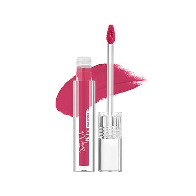 Swiss Beauty Stay On Matte Liquid Lipstick-Demure Pink 2 gm - Liquid Lipsticks