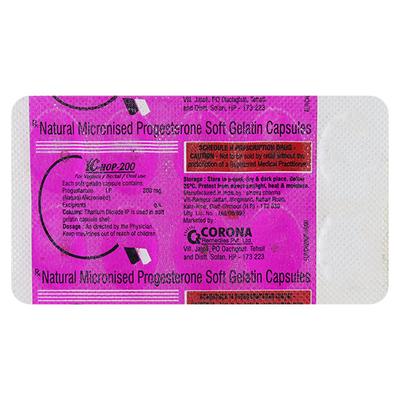 C HOP 200mg Capsule 10's - Hormonal Therapy-Oes