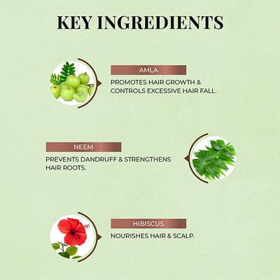 Just Herbs Haircare Amla+Neem Anti-Hairfall Shampoo 200ml - Shampoos