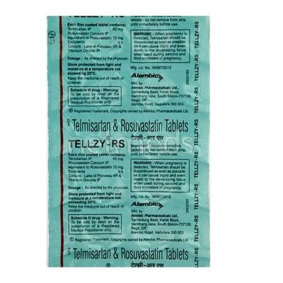Tellzy RS Tablet 15'S - Hypertension-Ang