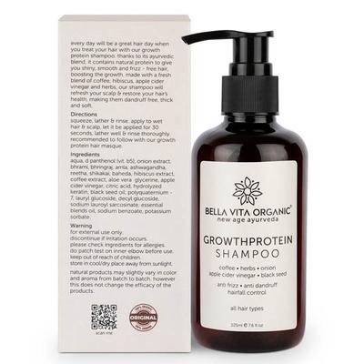 Bella Vita Organic Growth Protein Conditioning Shampoo Anti Frizz 225 ml - Shampoos