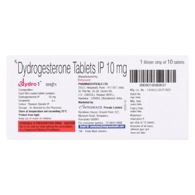 DYDRO 1 Tablet 10's - Hormonal Therapy-Oes