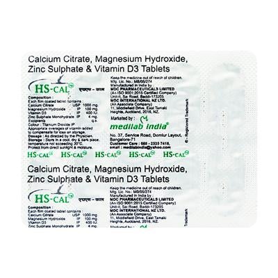 HS CAL Tablet 10's - Supplements-Cal