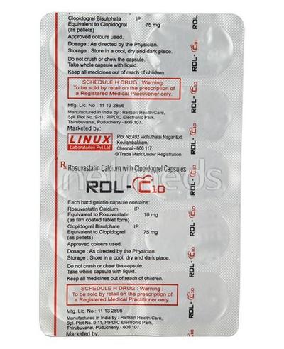 RDL C 10mg Capsule 10'S - Blood Clot-Ant