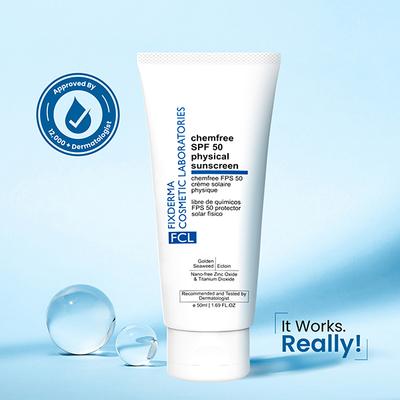 Fixderma Cosmetic Laboratories Chemfree Physical Sunscreen SPF 50 Mineral Sunscreen 50 ml - Body Sunscreen