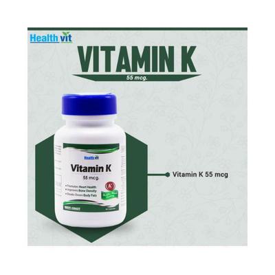 Healthvit Vitamin K 55 mcg - Capsules 60's - Multi-Vitamins