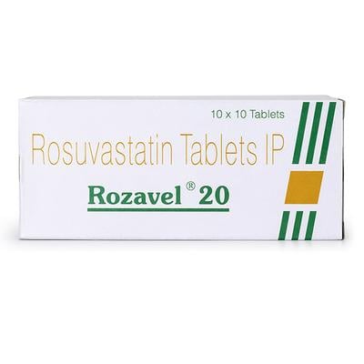Rozavel 20mg Tablet 10'S - High Cholesterol-Dys