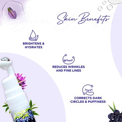 Astaberry Indulge Acai Berry Bio Hyaluronate Under Eye Gel for Skin Renew -Improve Dark Circles 15 ml - Under Eye Creams & Serums