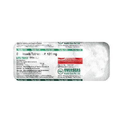 TORIB 120 Tablet 10's - Pain relief-Nsa