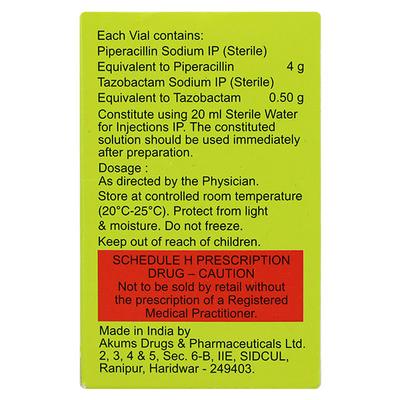 Tazofast 4.5gm Injection 1's - Bacterial Infections-Pen