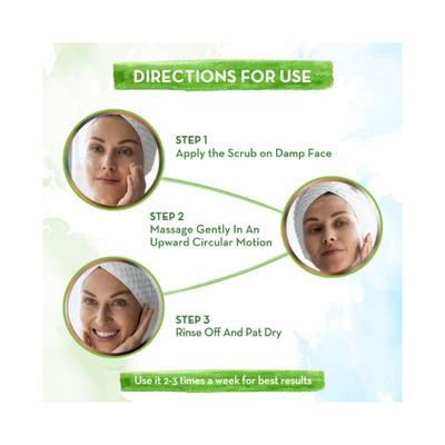 Mamaearth Rice Face Scrub with Rice Water & Niacinamide for Glass Skin B3+ 100gm - Scrubs & Exfoliants