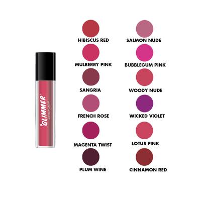 GLIMMER MATTE LIP COLOUR LOTUS PINK 2 ml - Lipsticks