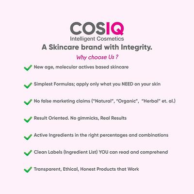 Cos-IQ Exfoliating Face Wash FC 3 AHA Glycolic Acid and BHA Salicylic Acid 2 percent ww Face Cleanser For Unisex 100 ml - Scrubs & Exfoliants