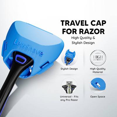 LetsShave Pro 6+ Razor + Razor Blades 4's + After Shave Balm + Shave Foam + Razor Cap - Men - Razors & Cartridges