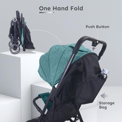 R for Rabbit Pocket Air Stroller Stroller - Green Black 1's - Baby Safety